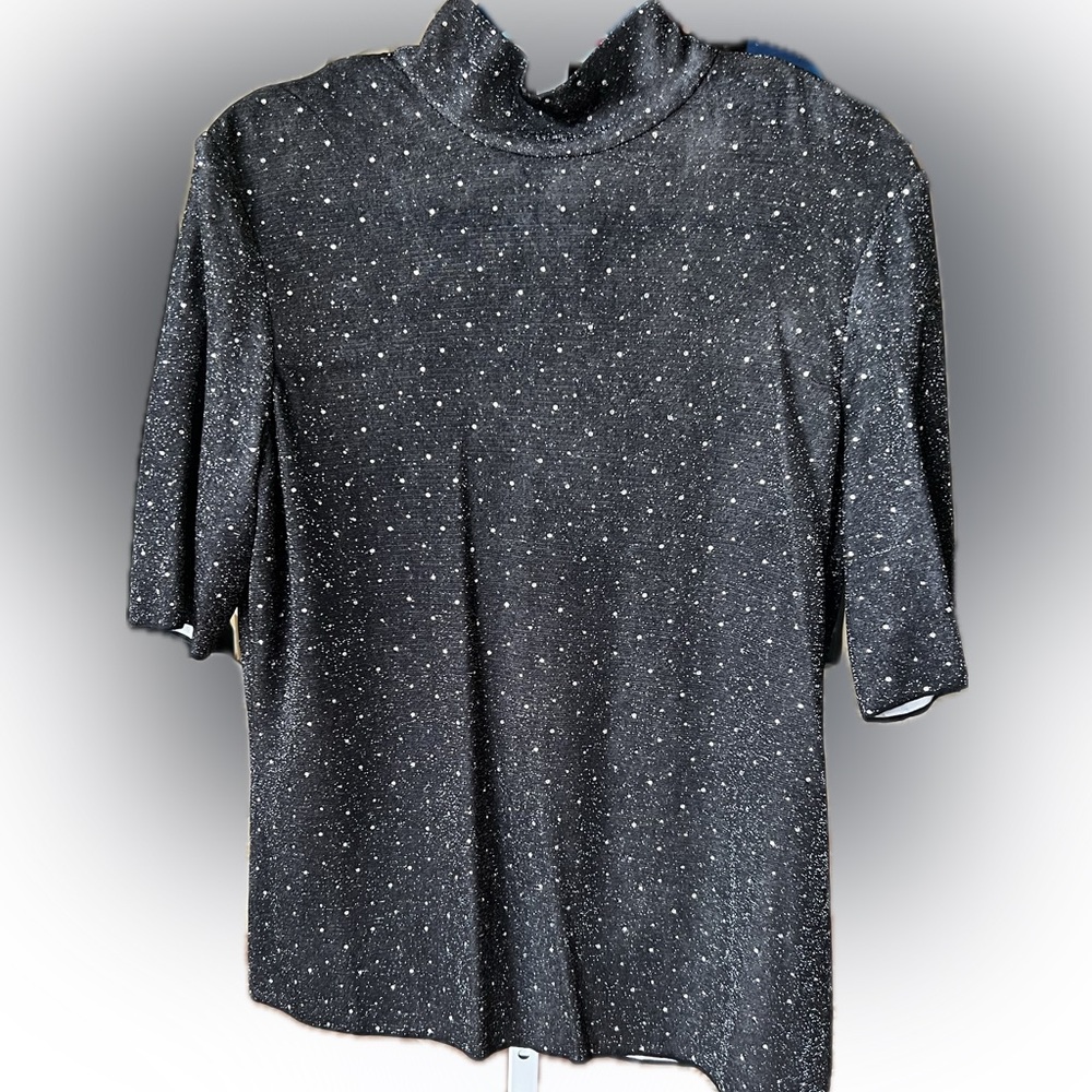 At. John Women's Black Speckled Top